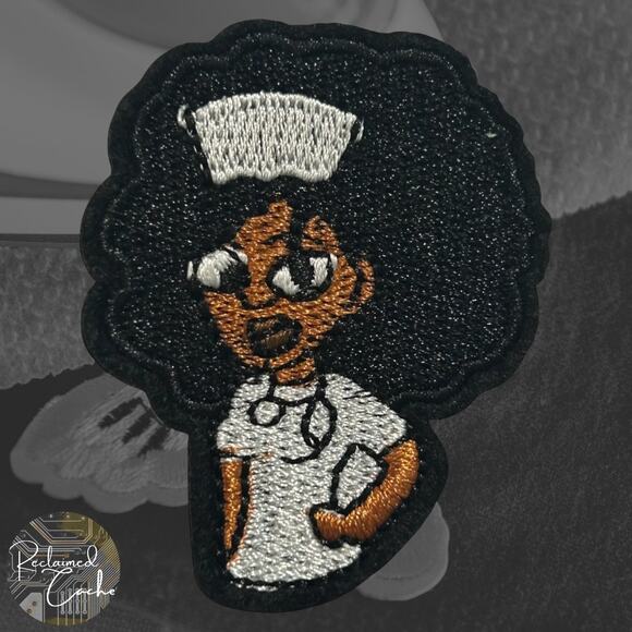 Nurse in White Iron On Patch - Picture 1 of 2